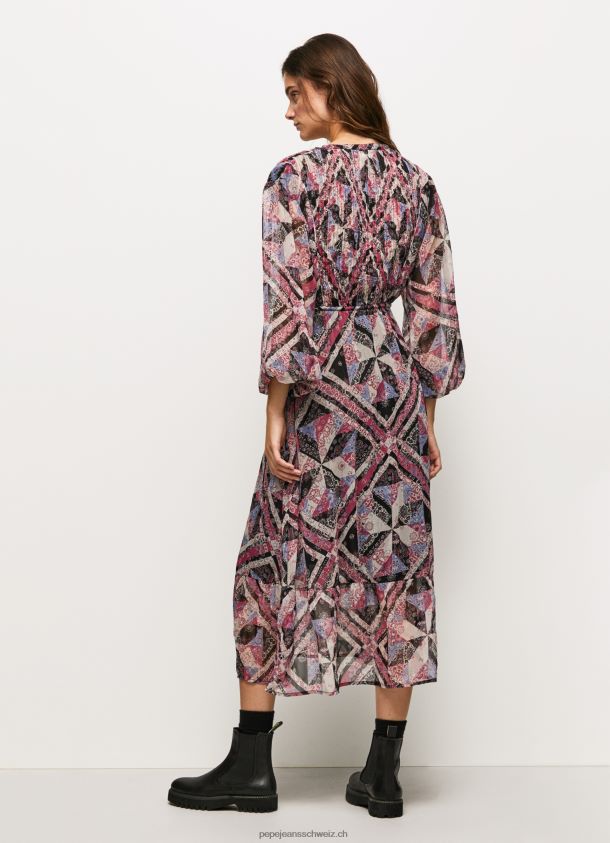 Midikleid mit Paisley-Details Frauen Pepe Jeans multi 84XH6T180
