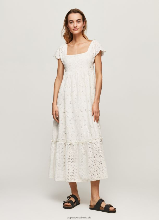 Peri Baumwollkleid Frauen Pepe Jeans Weiss 84XH6T217