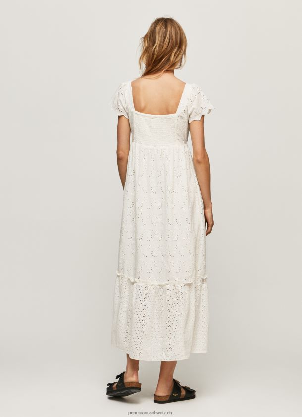 Peri Baumwollkleid Frauen Pepe Jeans Weiss 84XH6T217