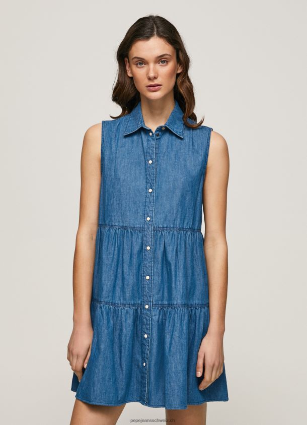 arya kurzes jeanskleid Frauen Pepe Jeans Denim 84XH6T183