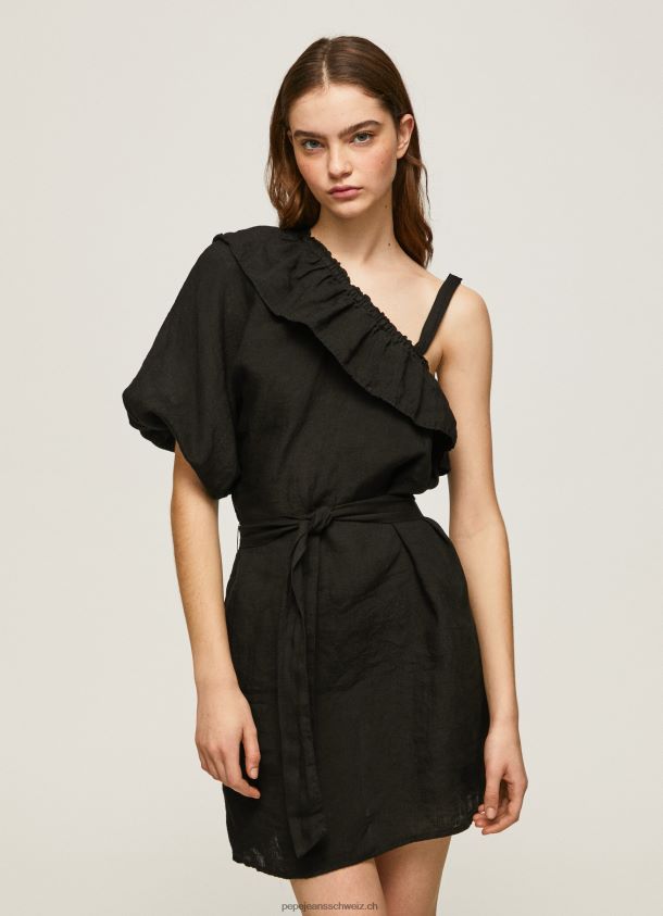 asymmetrisches Kleid Frauen Pepe Jeans Schwarz 84XH6T200