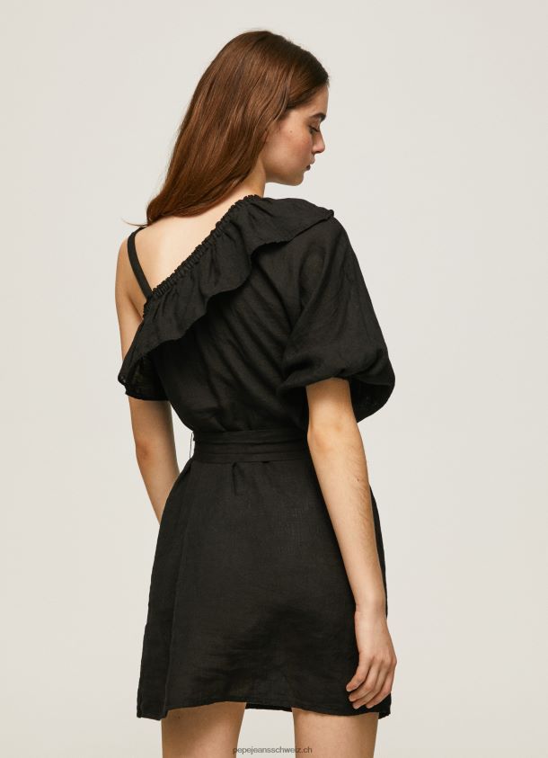 asymmetrisches Kleid Frauen Pepe Jeans Schwarz 84XH6T200
