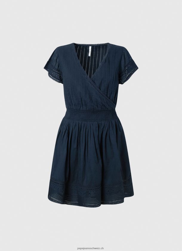 besticktes Kleid aus Baumwolle Frauen Pepe Jeans dulwich 84XH6T220