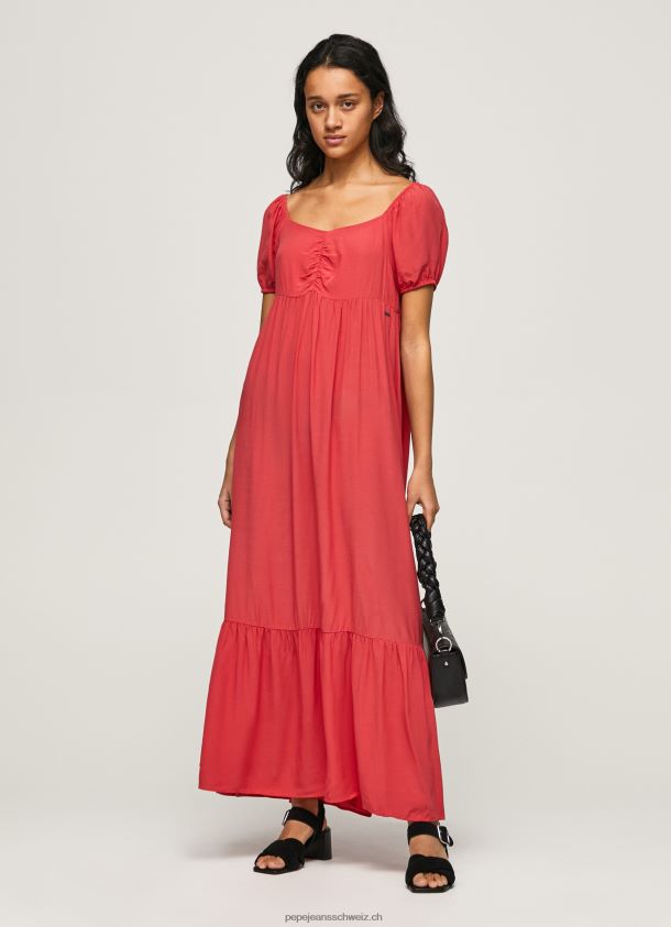fließendes Kleid Frauen Pepe Jeans studiorot 84XH6T150