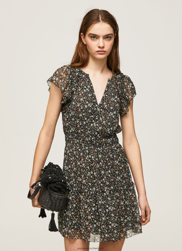 geblümtes Chiffonkleid Frauen Pepe Jeans multi 84XH6T171