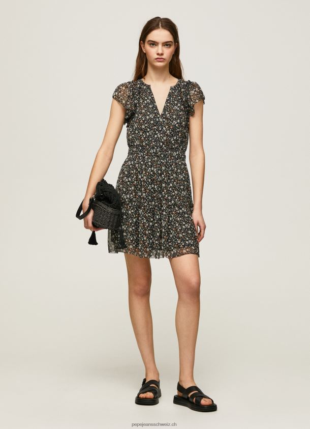 geblümtes Chiffonkleid Frauen Pepe Jeans multi 84XH6T171
