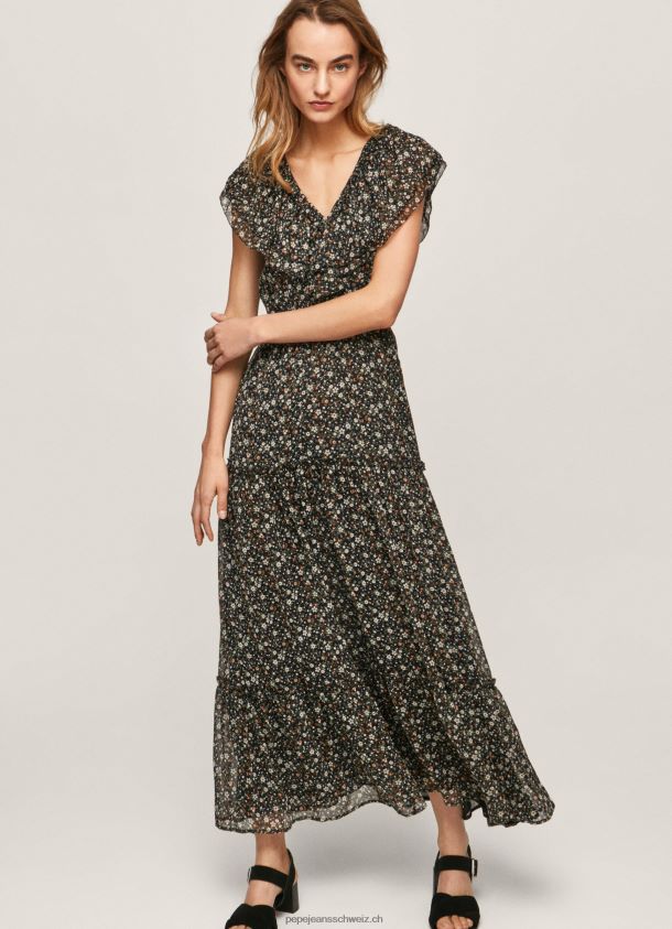 geblümtes Chiffonkleid Frauen Pepe Jeans multi 84XH6T214
