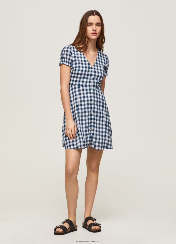 kariertes Kleid mit Print Frauen Pepe Jeans multi 84XH6T184