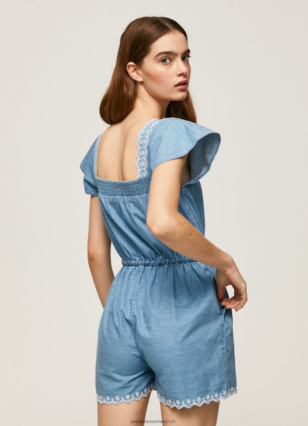 kurzer Jeans-Jumpsuit Frauen Pepe Jeans Blau 84XH6T191