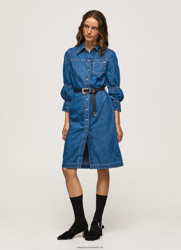 kurzes Jeanshemdkleid Frauen Pepe Jeans Denim 84XH6T101