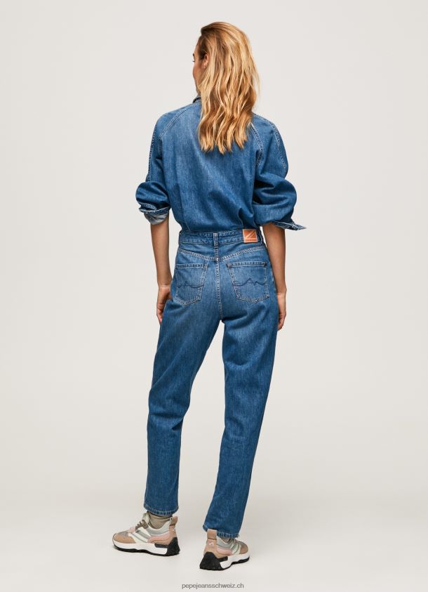 langer Jeans-Jumpsuit aus Baumwolle Frauen Pepe Jeans Denim 84XH6T147