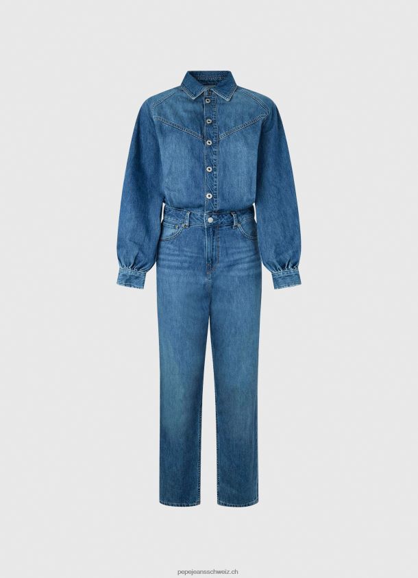 langer Jeans-Jumpsuit aus Baumwolle Frauen Pepe Jeans Denim 84XH6T147