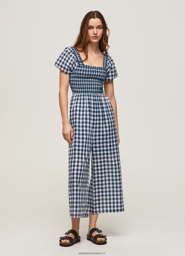 langer Overall mit kariertem Aufdruck Frauen Pepe Jeans multi 84XH6T185