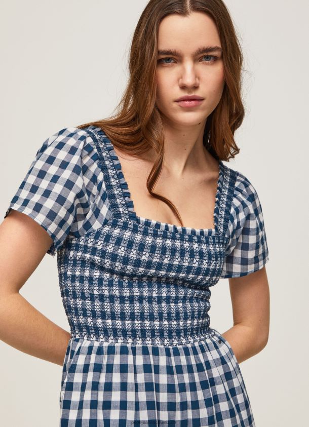 langer Overall mit kariertem Aufdruck Frauen Pepe Jeans multi 84XH6T185