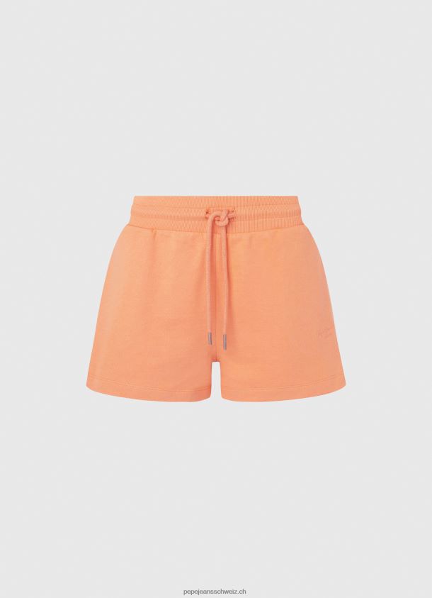 Baumwoll-Shorts mit verstellbarer Taille Frauen Pepe Jeans Pfirsich 84XH6T515