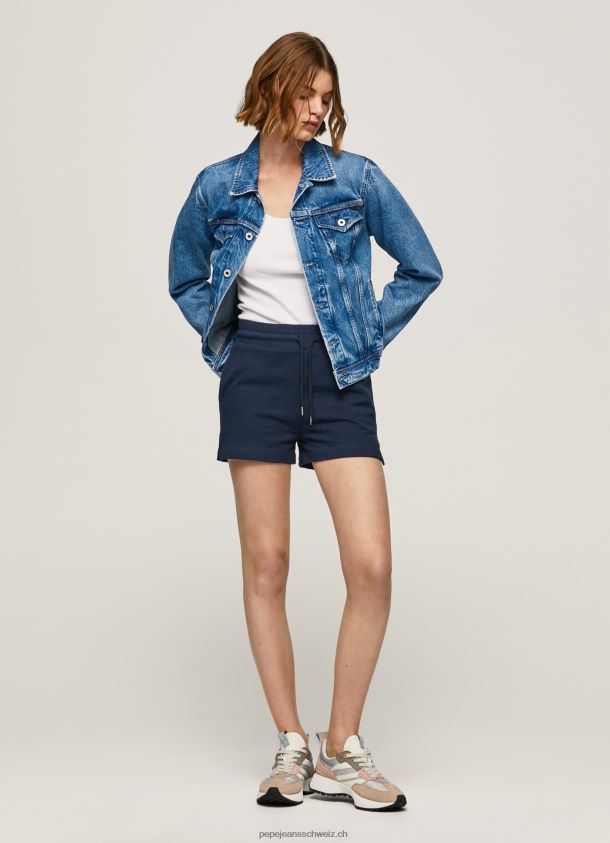 Baumwoll-Shorts mit verstellbarer Taille Frauen Pepe Jeans dulwich 84XH6T517