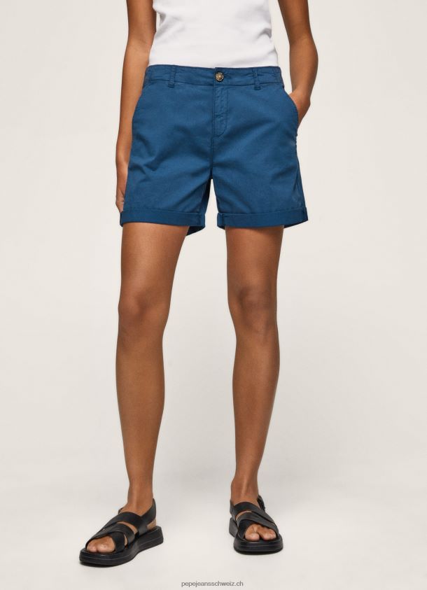 Chino-Shorts mit normaler Passform Frauen Pepe Jeans Ozean 84XH6T523