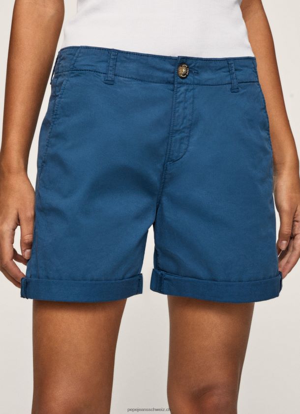 Chino-Shorts mit normaler Passform Frauen Pepe Jeans Ozean 84XH6T523
