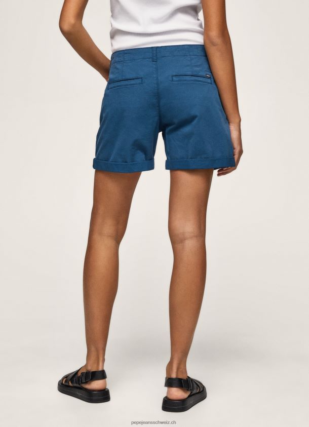 Chino-Shorts mit normaler Passform Frauen Pepe Jeans Ozean 84XH6T523