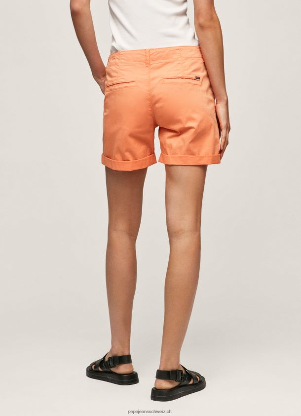 Chino-Shorts mit normaler Passform Frauen Pepe Jeans Pfirsich 84XH6T522