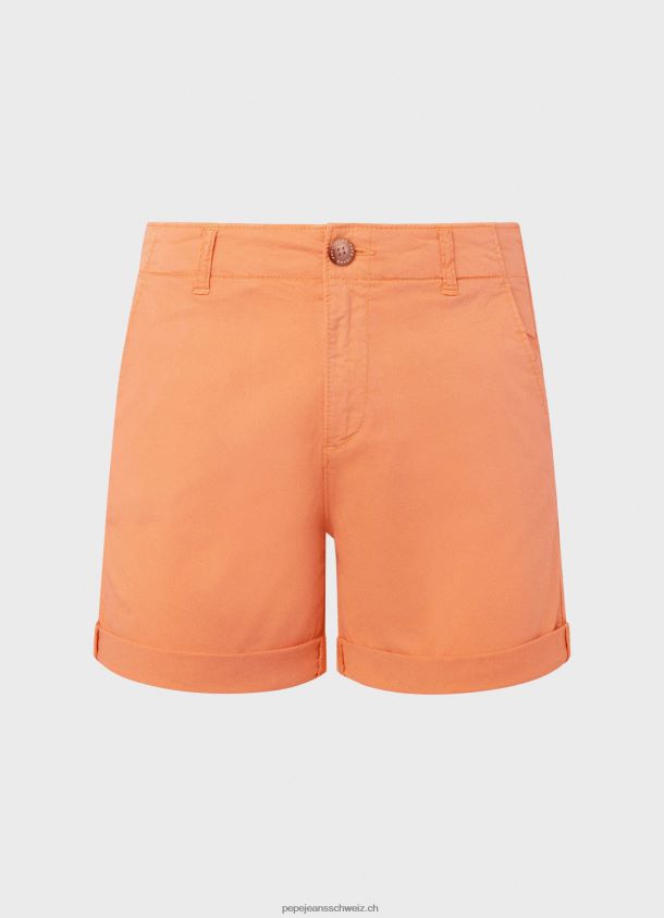 Chino-Shorts mit normaler Passform Frauen Pepe Jeans Pfirsich 84XH6T522