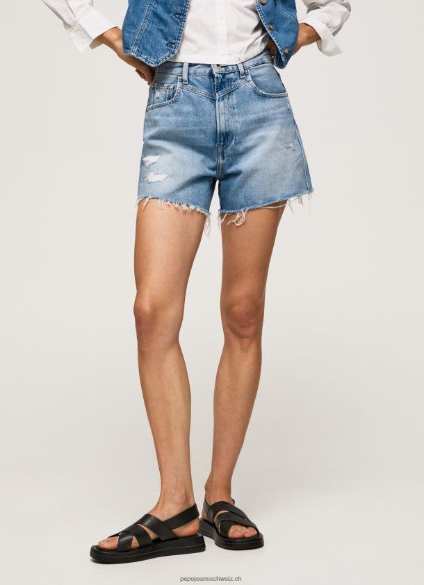 Denim-Shorts mit Ballon-Passform Frauen Pepe Jeans Denim 84XH6T481