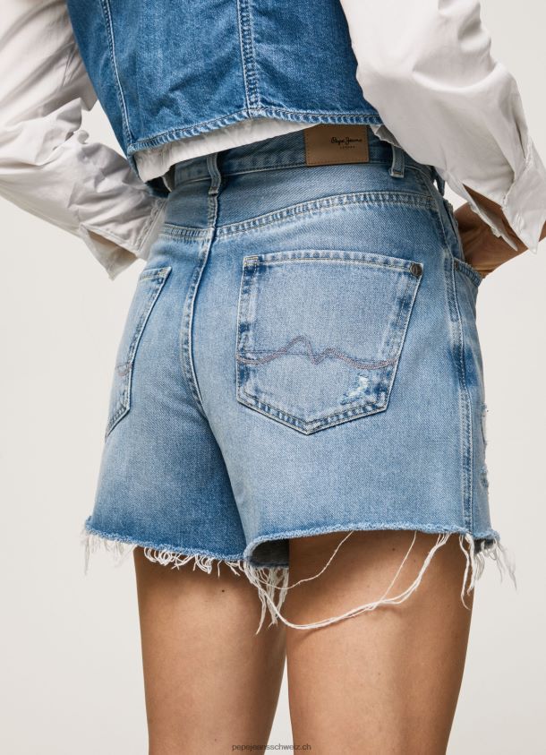 Denim-Shorts mit Ballon-Passform Frauen Pepe Jeans Denim 84XH6T481