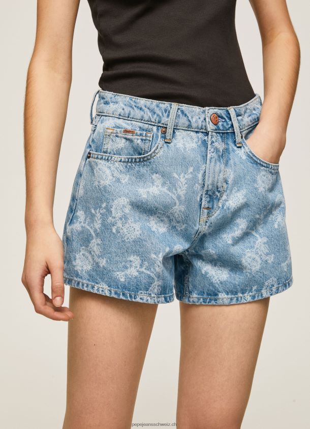 Jeans-Shorts mit Blumendruck Frauen Pepe Jeans Denim 84XH6T502