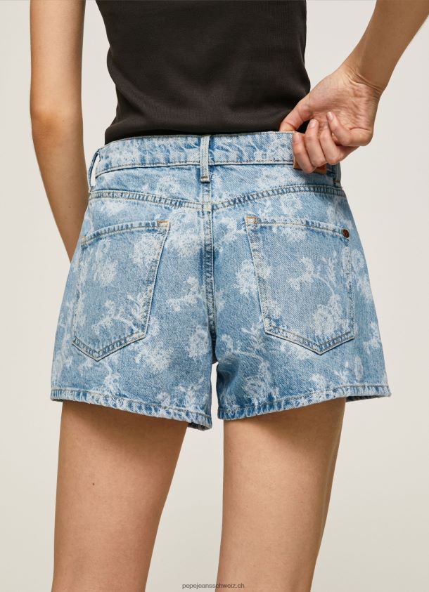 Jeans-Shorts mit Blumendruck Frauen Pepe Jeans Denim 84XH6T502