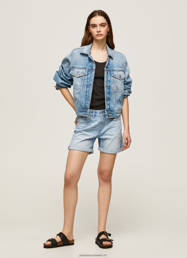 Jeansshorts in normaler Passform Frauen Pepe Jeans Denim 84XH6T492