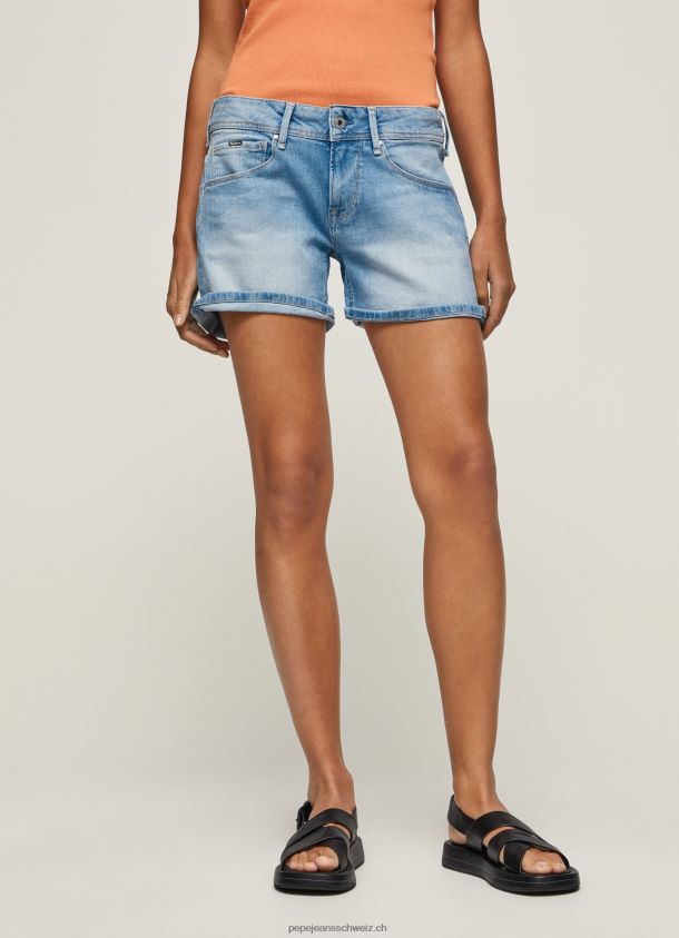 Jeansshorts in normaler Passform Frauen Pepe Jeans Denim 84XH6T514