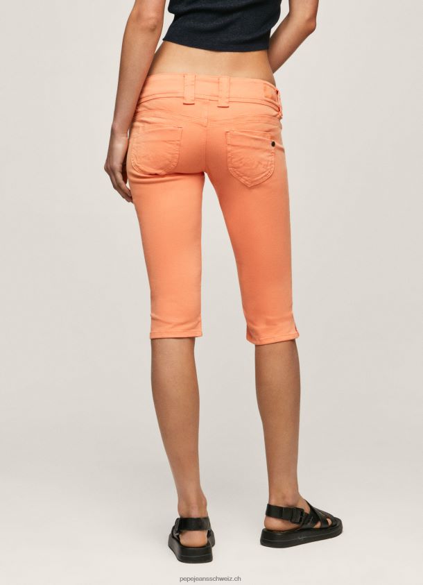 Kurz geschnittene Jeansshorts Frauen Pepe Jeans Pfirsich 84XH6T528