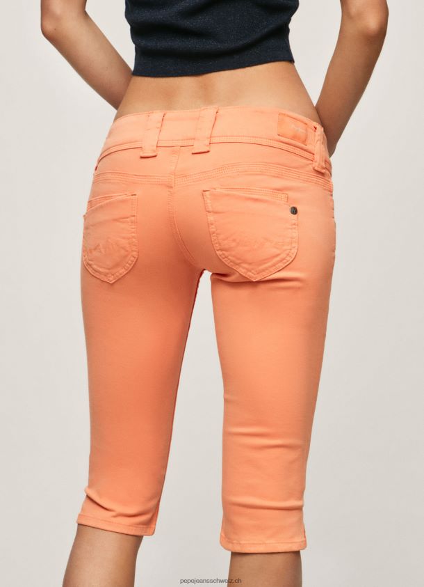 Kurz geschnittene Jeansshorts Frauen Pepe Jeans Pfirsich 84XH6T528