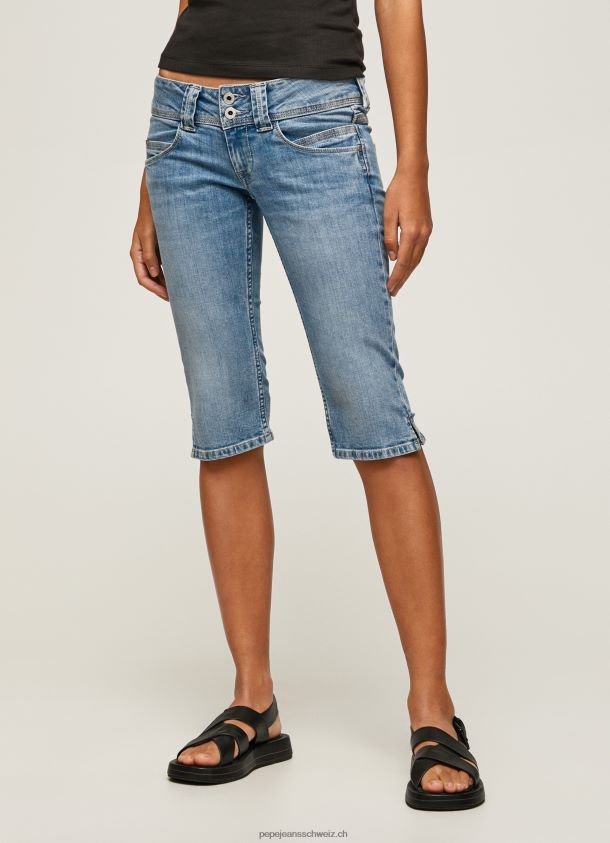 Regular Fit 3/4 Jeansshorts Frauen Pepe Jeans Denim 84XH6T508