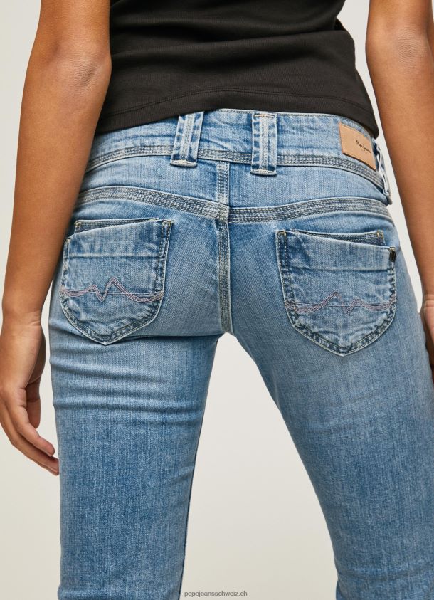 Regular Fit 3/4 Jeansshorts Frauen Pepe Jeans Denim 84XH6T508