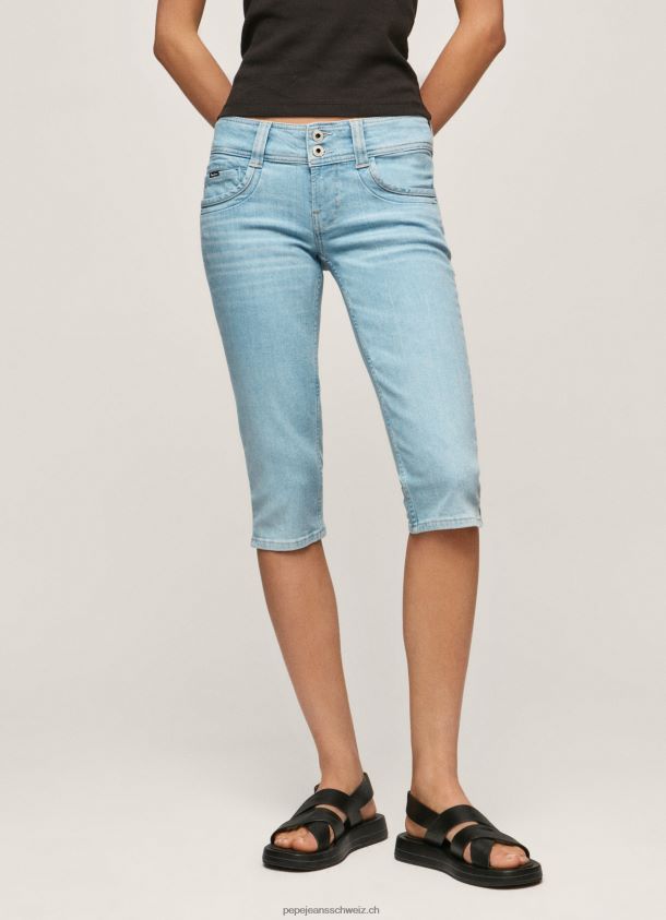 Regular Fit 3/4 Jeansshorts Frauen Pepe Jeans Denim 84XH6T520