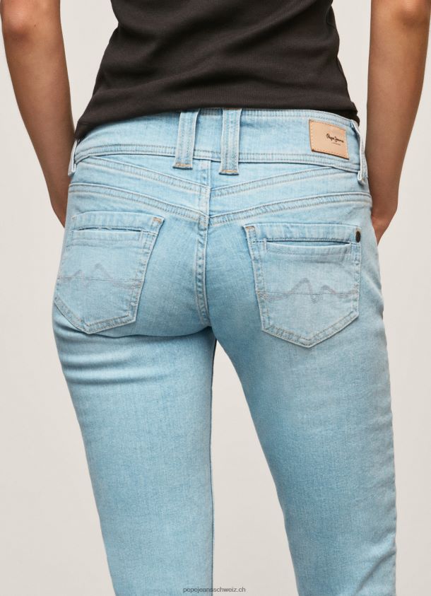Regular Fit 3/4 Jeansshorts Frauen Pepe Jeans Denim 84XH6T520