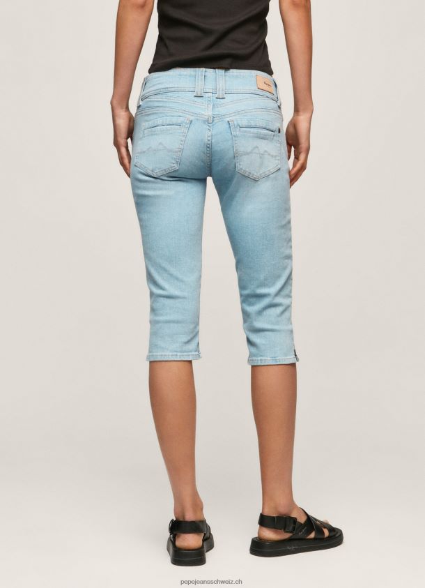 Regular Fit 3/4 Jeansshorts Frauen Pepe Jeans Denim 84XH6T520