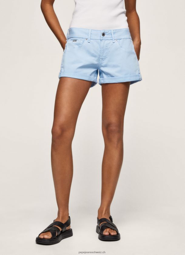 Shorts aus Baumwolle in normaler Passform Frauen Pepe Jeans Bucht 84XH6T527