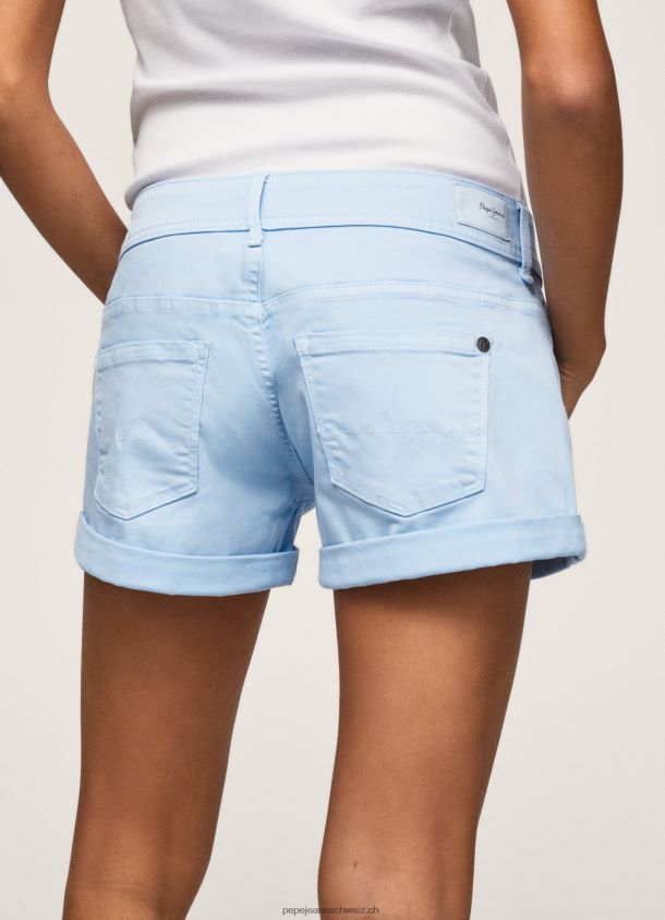 Shorts aus Baumwolle in normaler Passform Frauen Pepe Jeans Bucht 84XH6T527