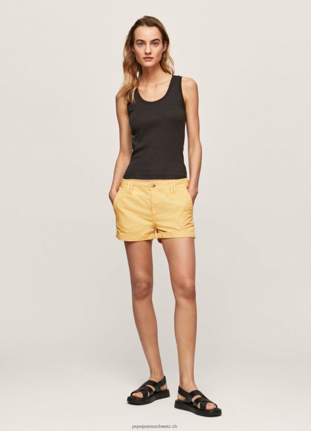 Shorts aus Baumwolle in normaler Passform Frauen Pepe Jeans scheinen 84XH6T518