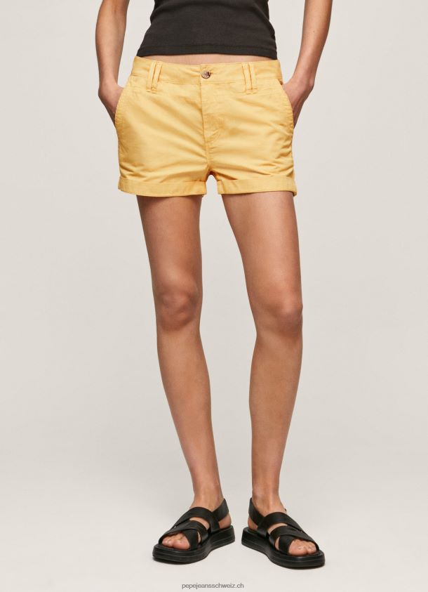 Shorts aus Baumwolle in normaler Passform Frauen Pepe Jeans scheinen 84XH6T518