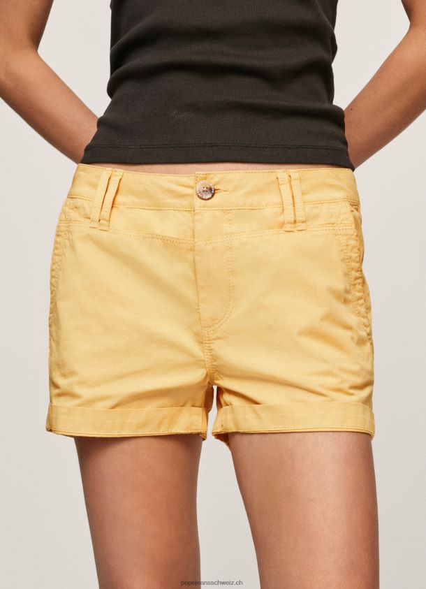 Shorts aus Baumwolle in normaler Passform Frauen Pepe Jeans scheinen 84XH6T518