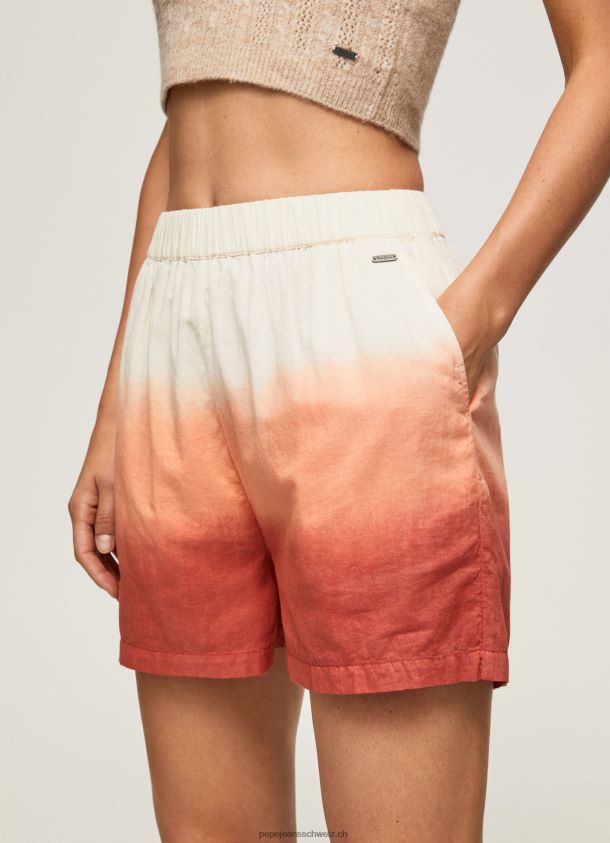 Shorts aus Baumwolle mit verwaschenem Effekt Frauen Pepe Jeans multi 84XH6T506