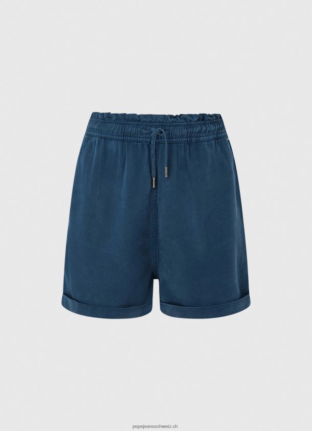Shorts in Papiertüten-Passform Frauen Pepe Jeans Ozean 84XH6T507