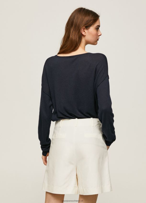 Jersey mit lockerer Passform und U-Boot-Ausschnitt Frauen Pepe Jeans dulwich 84XH6T254