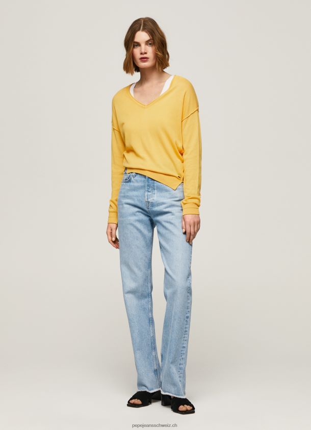 Jersey mit lockerer Passform und V-Ausschnitt Frauen Pepe Jeans scheinen 84XH6T257