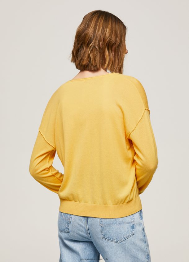 Jersey mit lockerer Passform und V-Ausschnitt Frauen Pepe Jeans scheinen 84XH6T257
