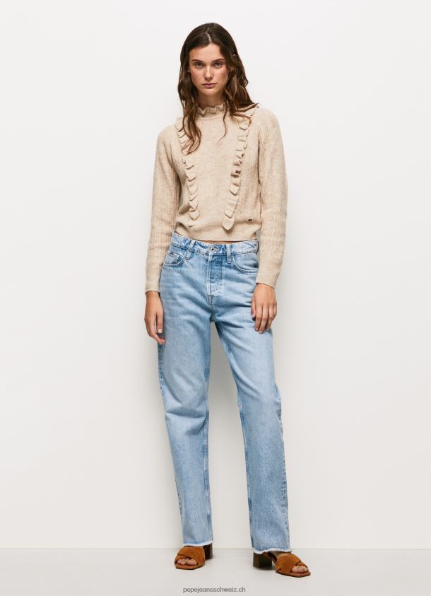 Perkins-Jersey mit Halsausschnitt Frauen Pepe Jeans polieren 84XH6T245