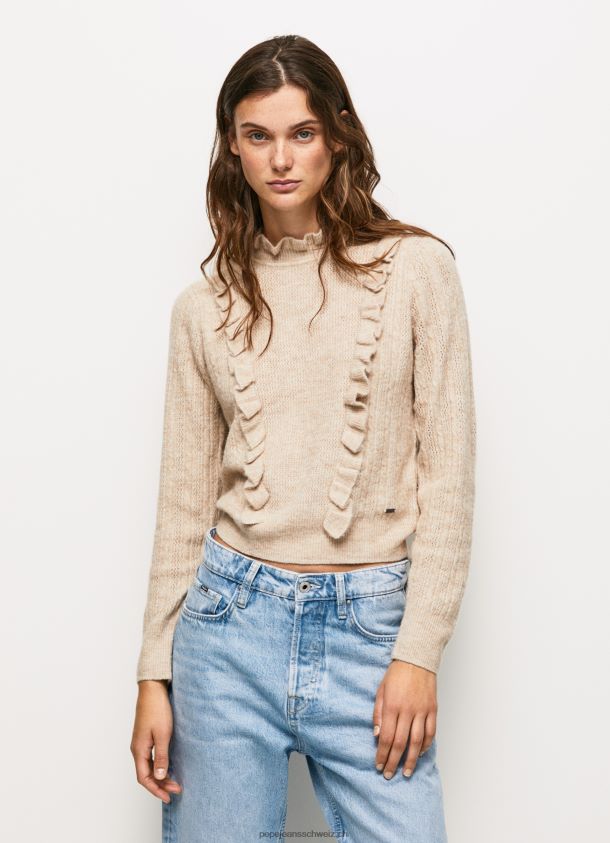 Perkins-Jersey mit Halsausschnitt Frauen Pepe Jeans polieren 84XH6T245